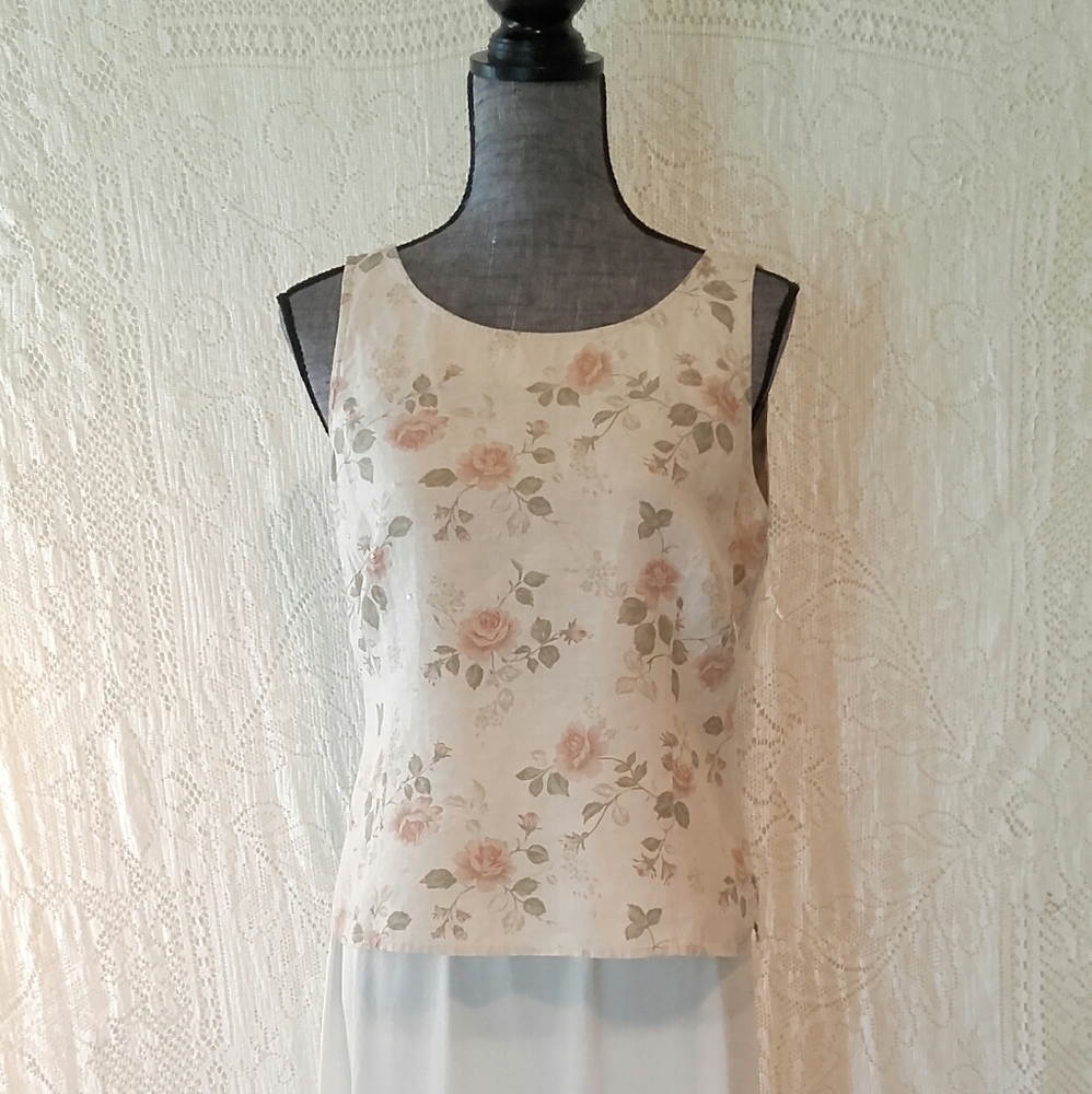 Laura Ashley Linen Top
